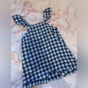 Adorable Navy buffalo plaid onsie!